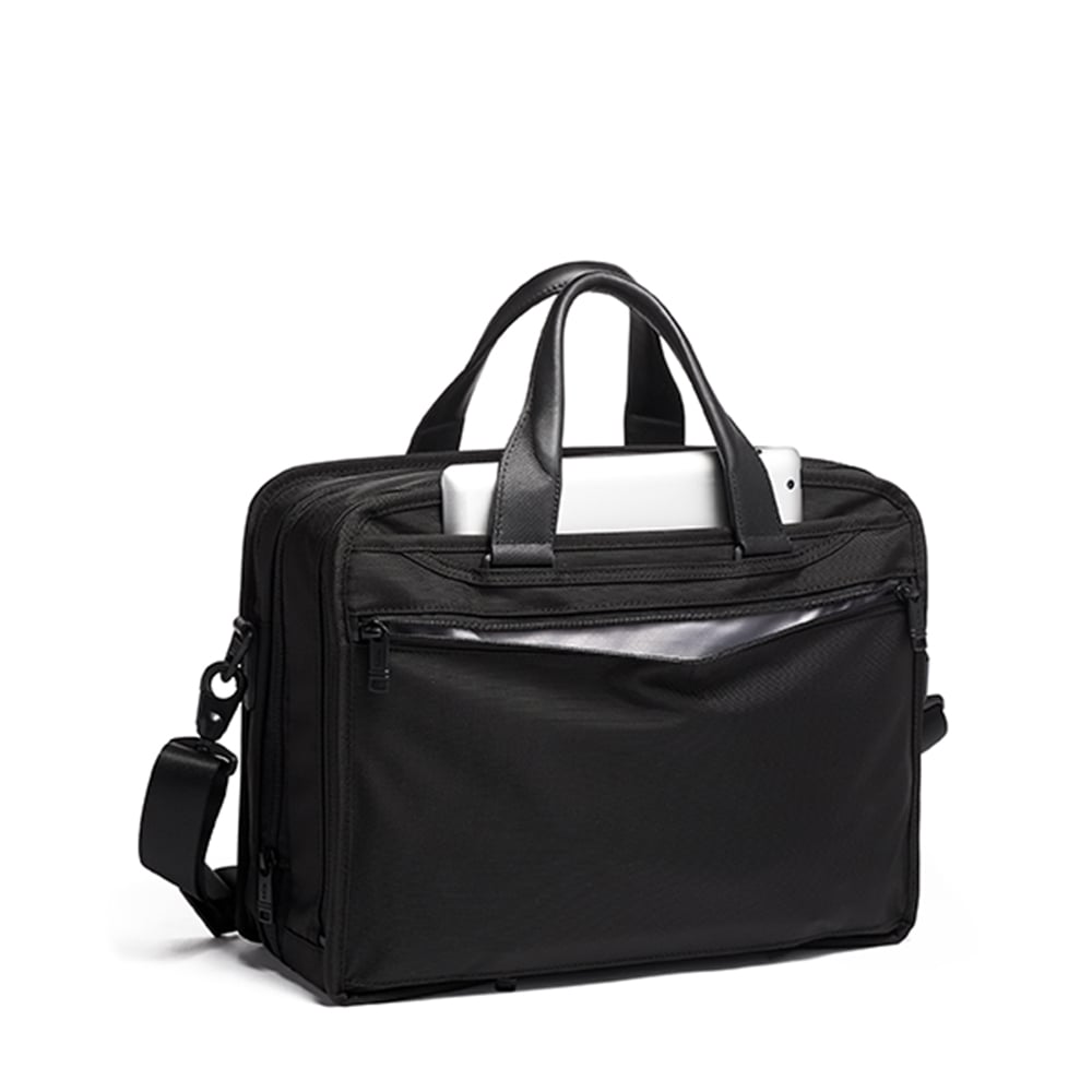 Tumi Alpha Expandable Organizer Laptop Brief black