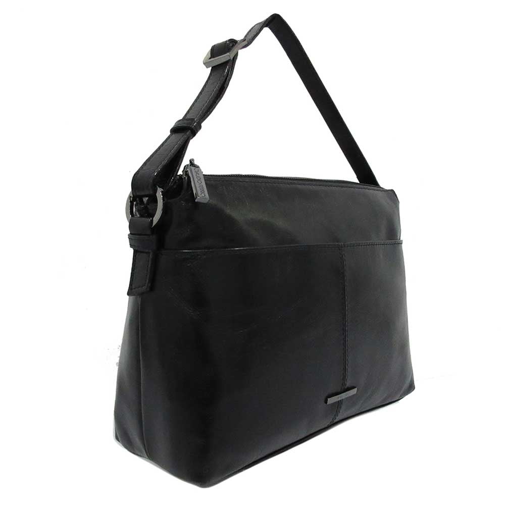 Claudio Ferrici Pelle Vecchia Shoulder Bag black