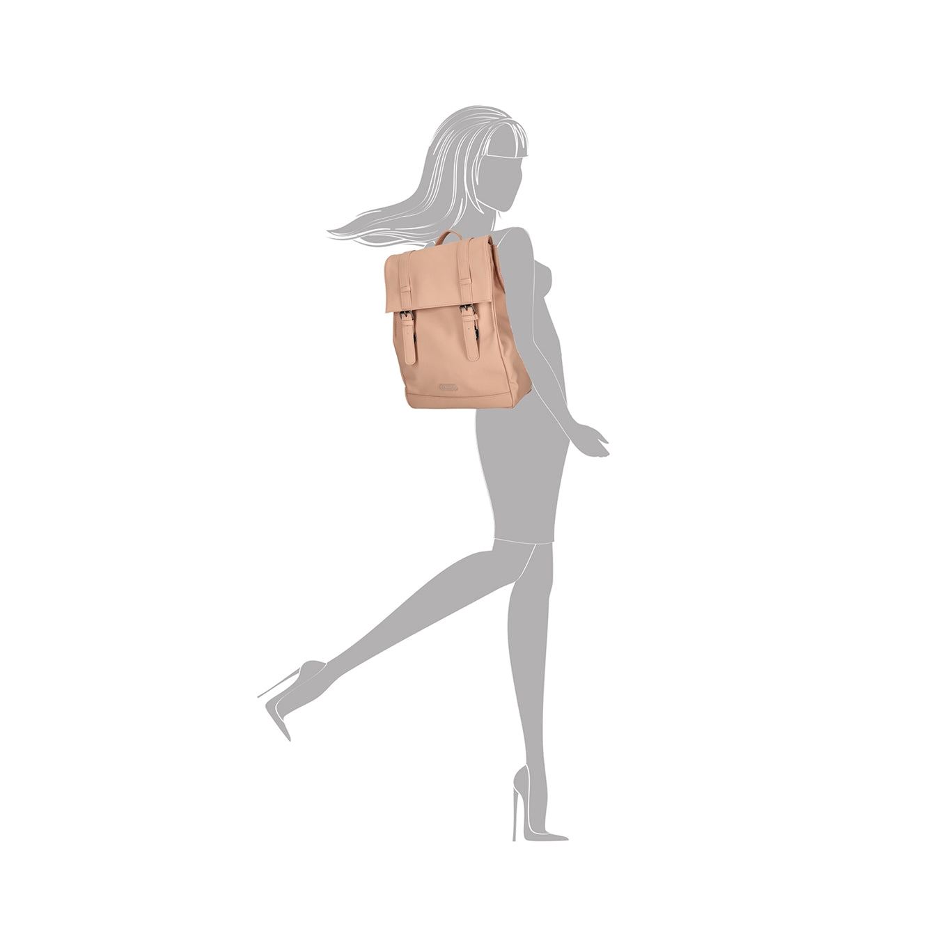 Enrico Benetti Maeve Backpack misty rose
