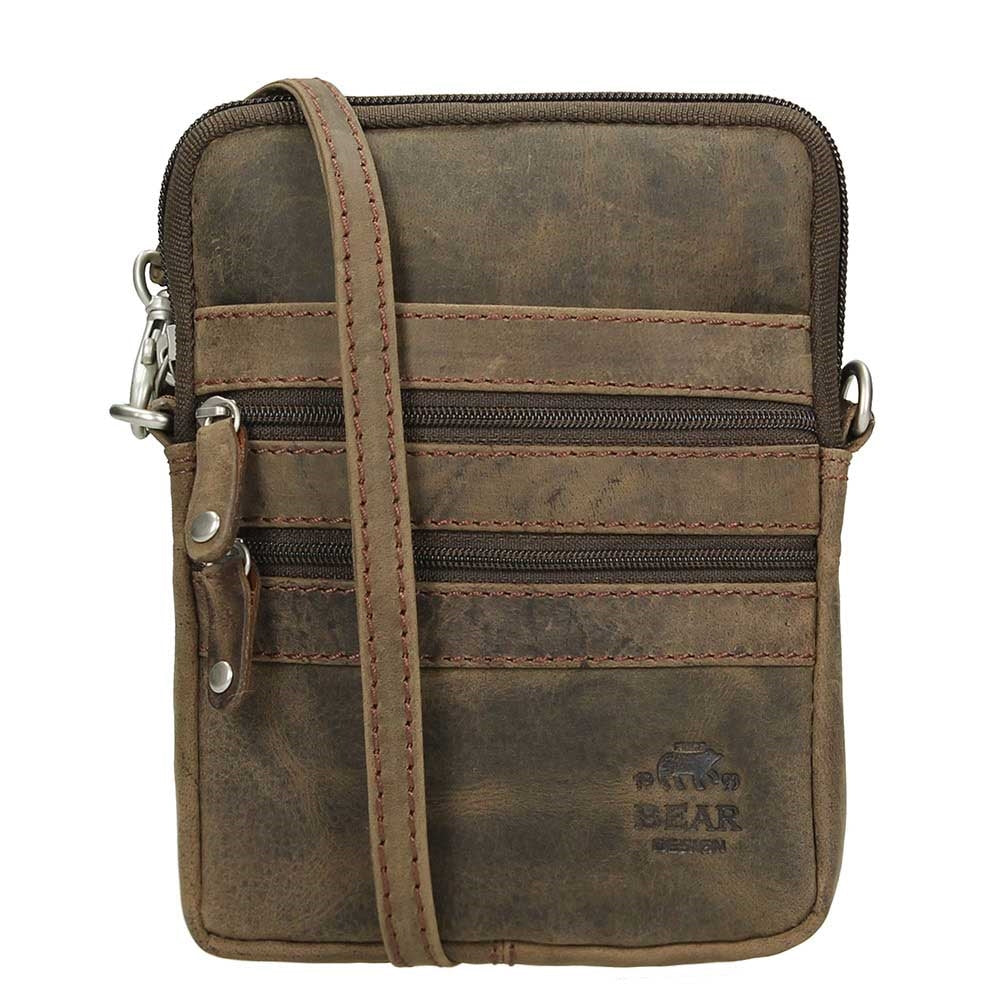 Bear Design Dark Nature Schoudertas XS brown