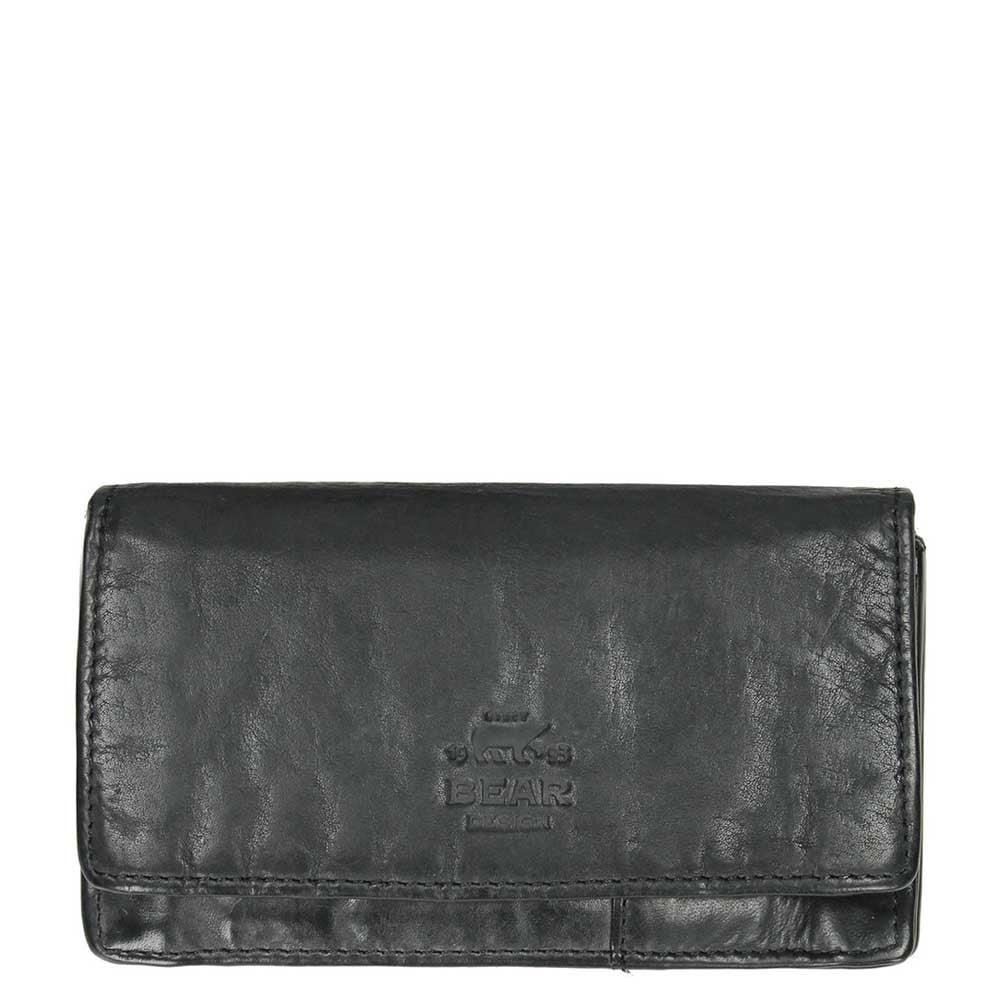 Bear Design Cow Lavato Women's Wallet 12cc black2