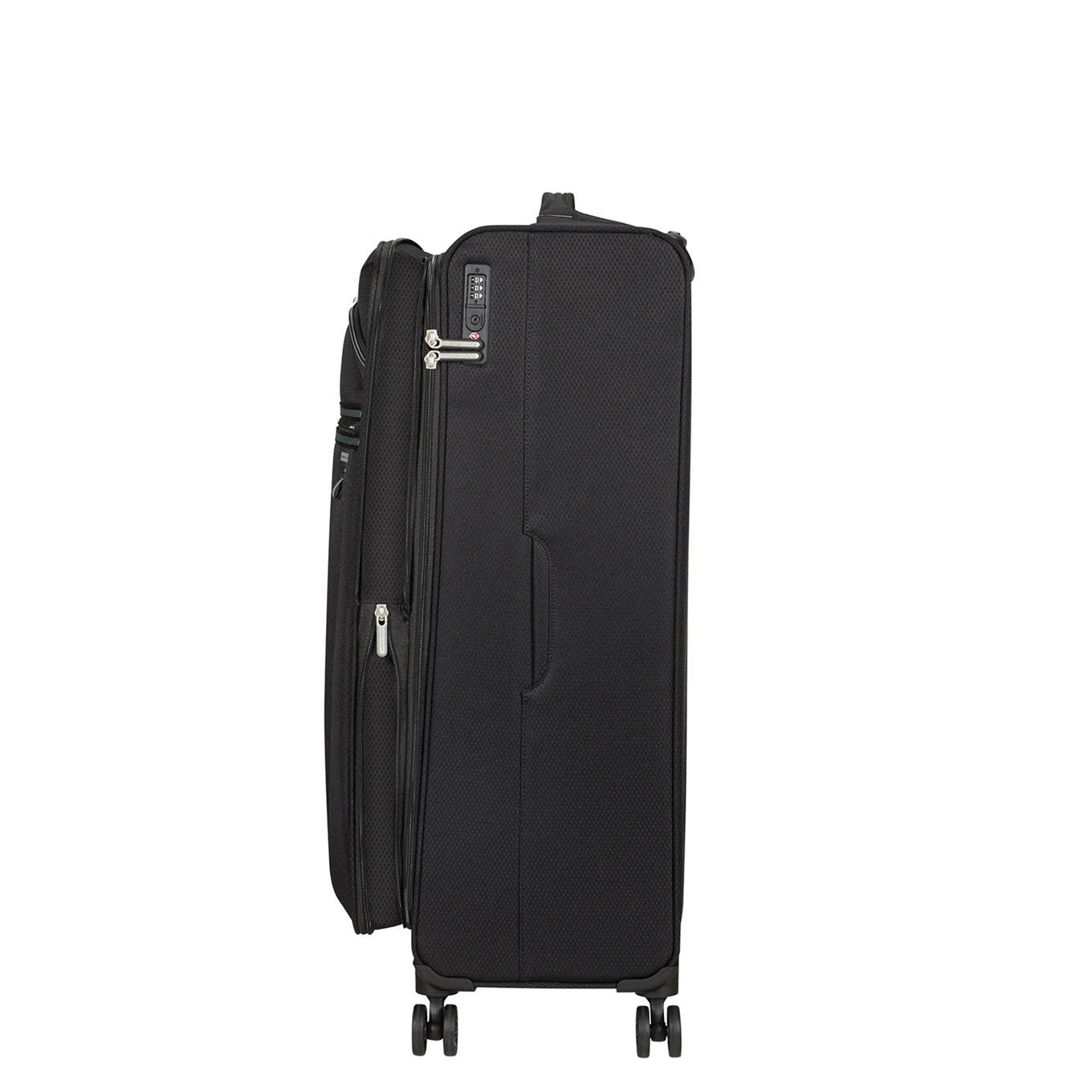 American Tourister Aerospin Spinner L Exp black Soft suitcase