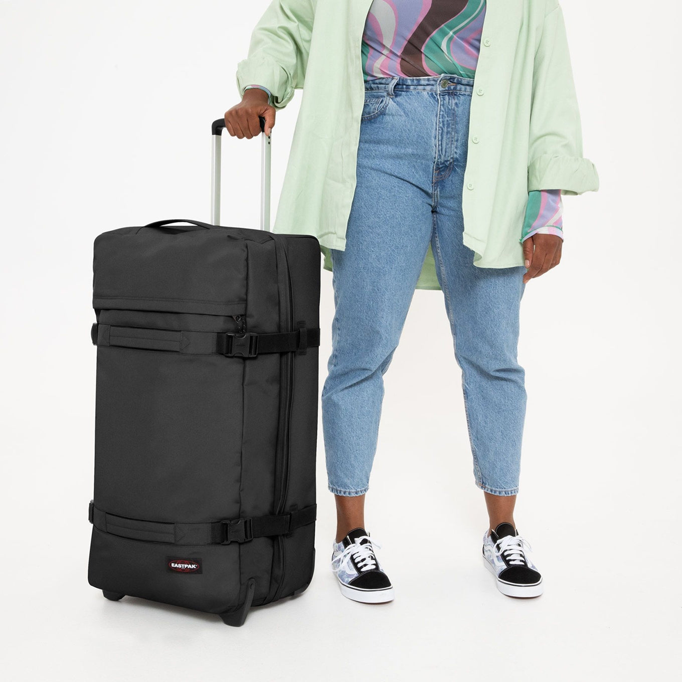 Eastpak Transit'R L peony navy Soft suitcase