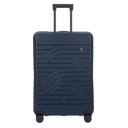 Bric's Ulisse Trolley Erweiterbarer mittlerer ozeanblauer Hartschalenkoffer
