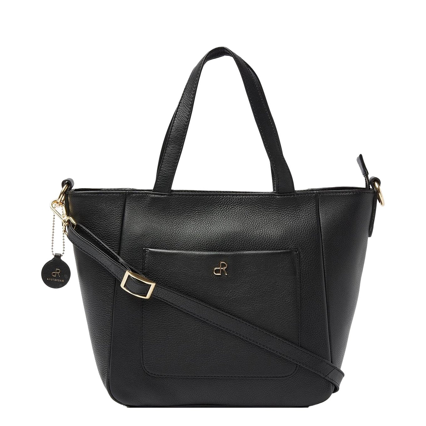dR Amsterdam Faggio Hand/Shoulderbag schwarz Damentasche