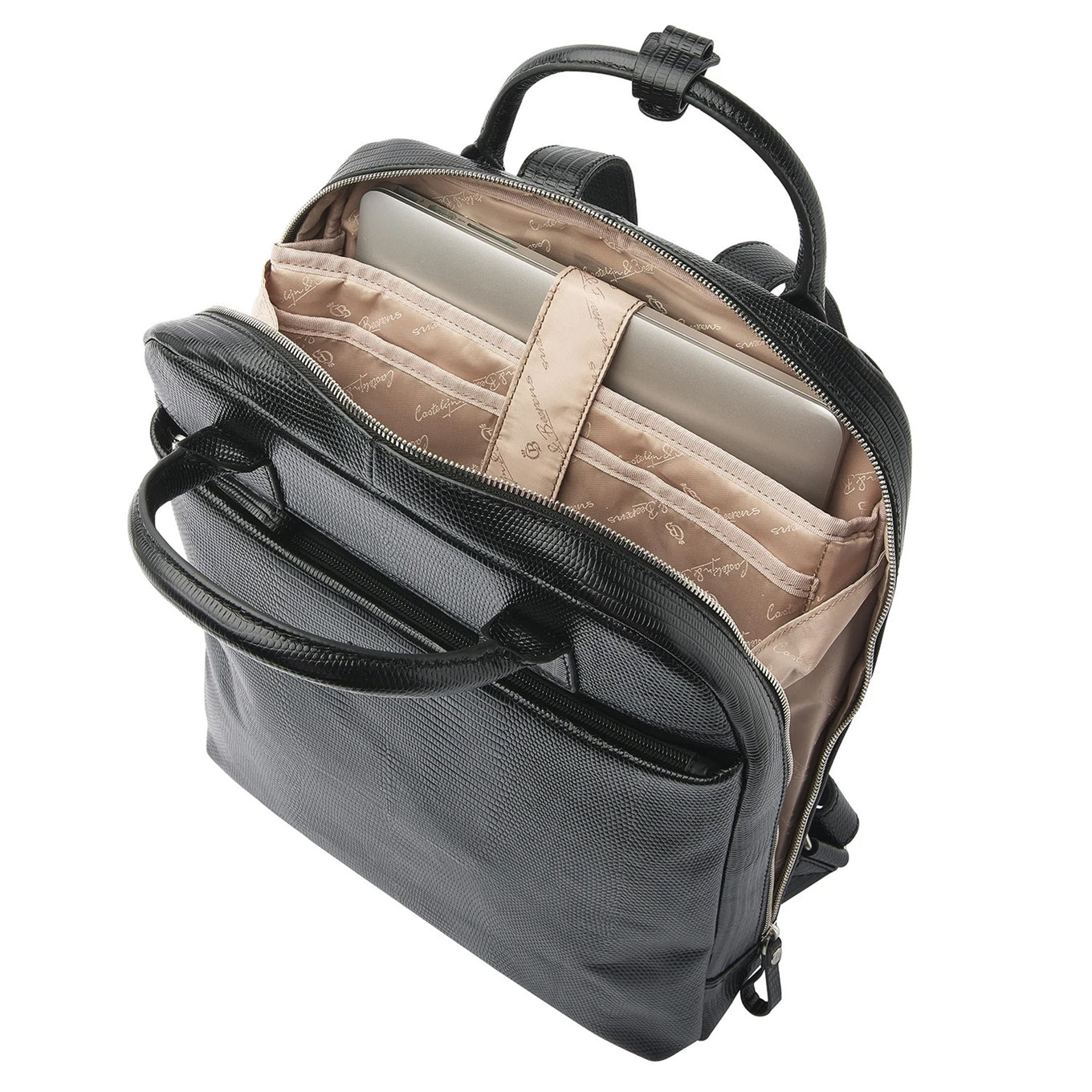 Castelijn & Beerens Donna Hanne Backpack 15.6" RFID zwart