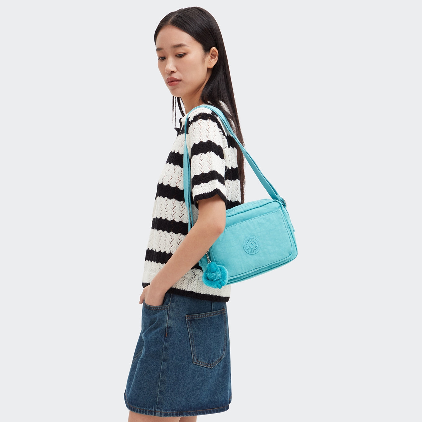 Kipling Abanu M deepest aqua Women's bag