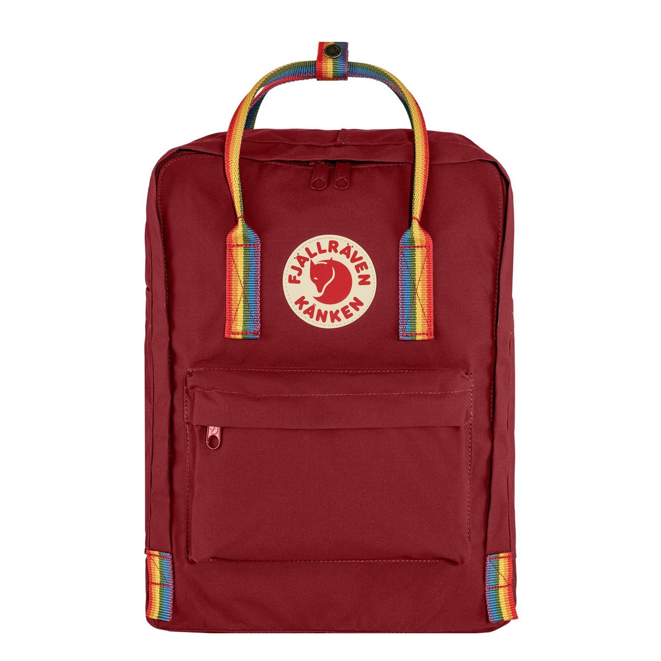 Fjallraven Kanken Rainbow Ochsenrot-Regenbogenmuster