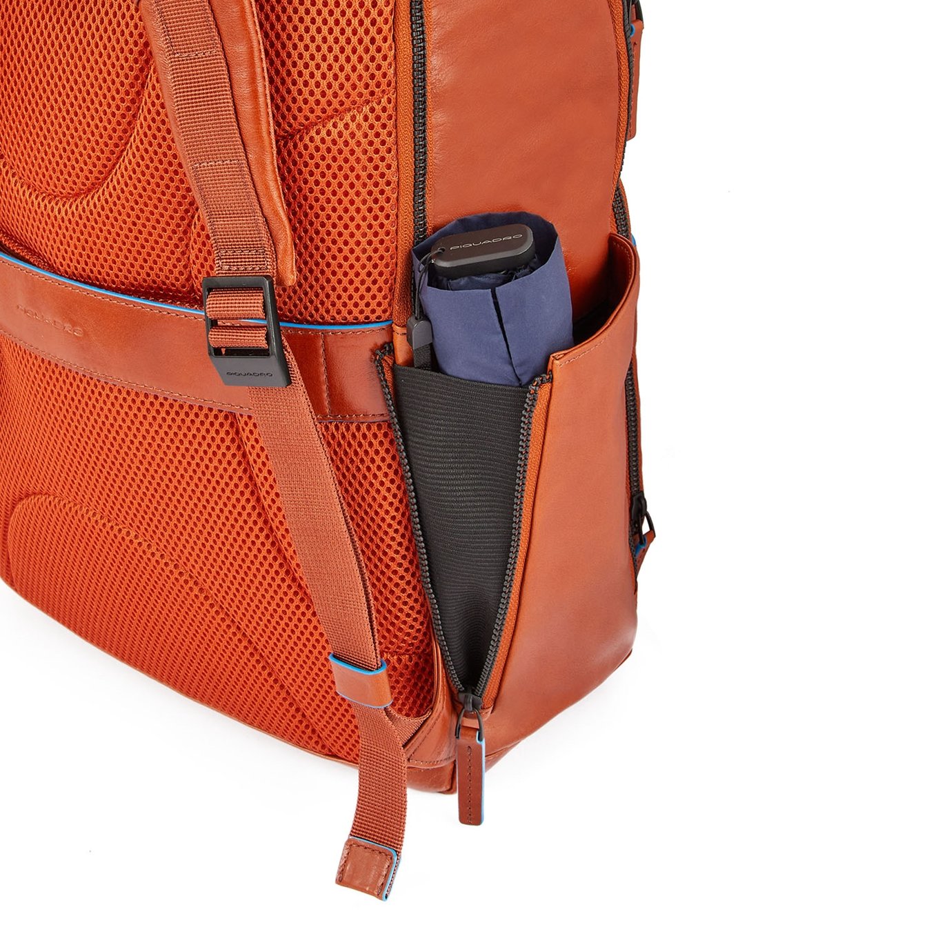 Piquadro Blue Square Computer Backpack With iPad Pro black