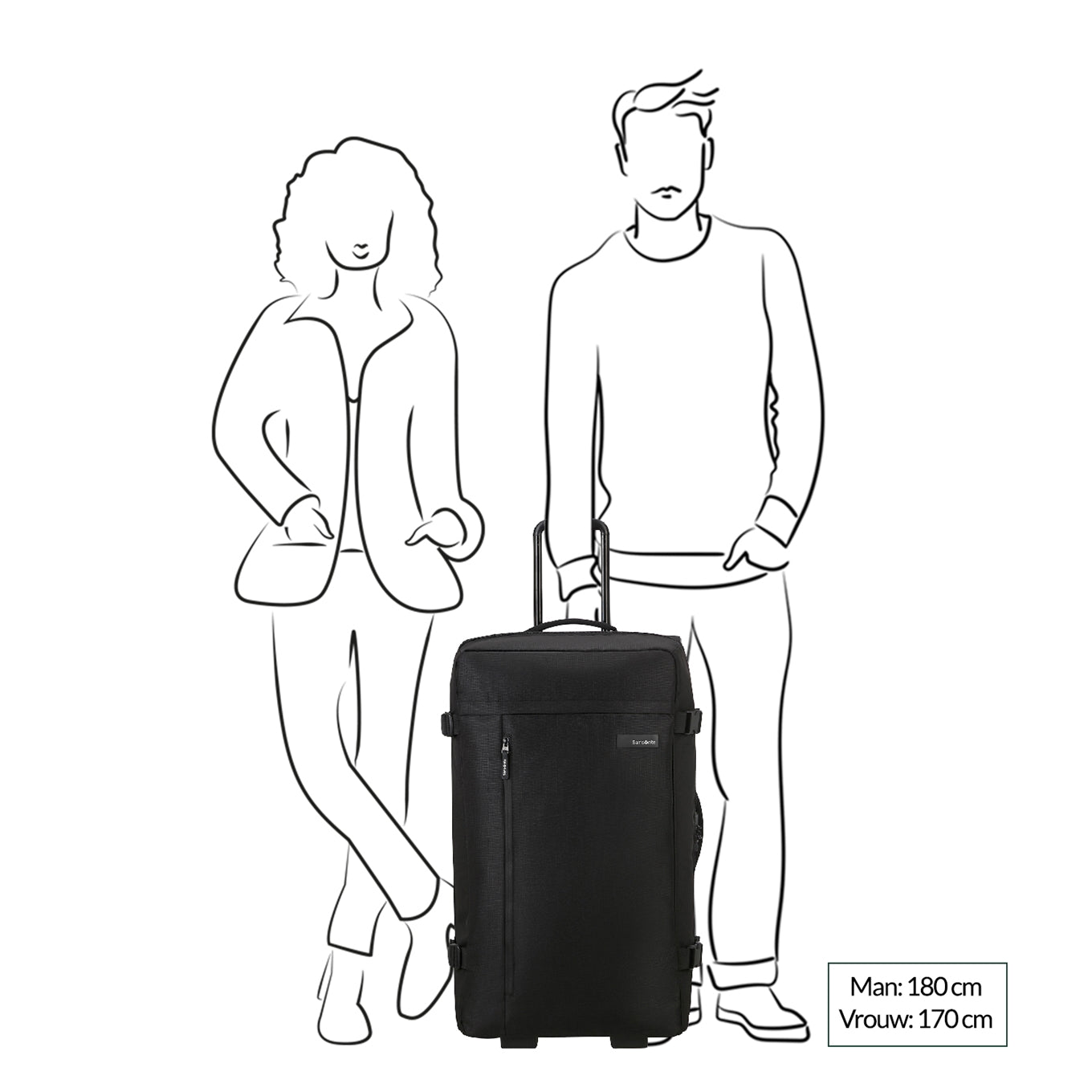 Samsonite Roader Duffle/Wheels 79 deep black