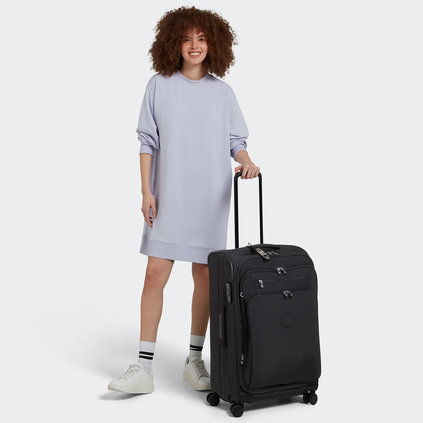 Kipling New Youri Spin M black noir