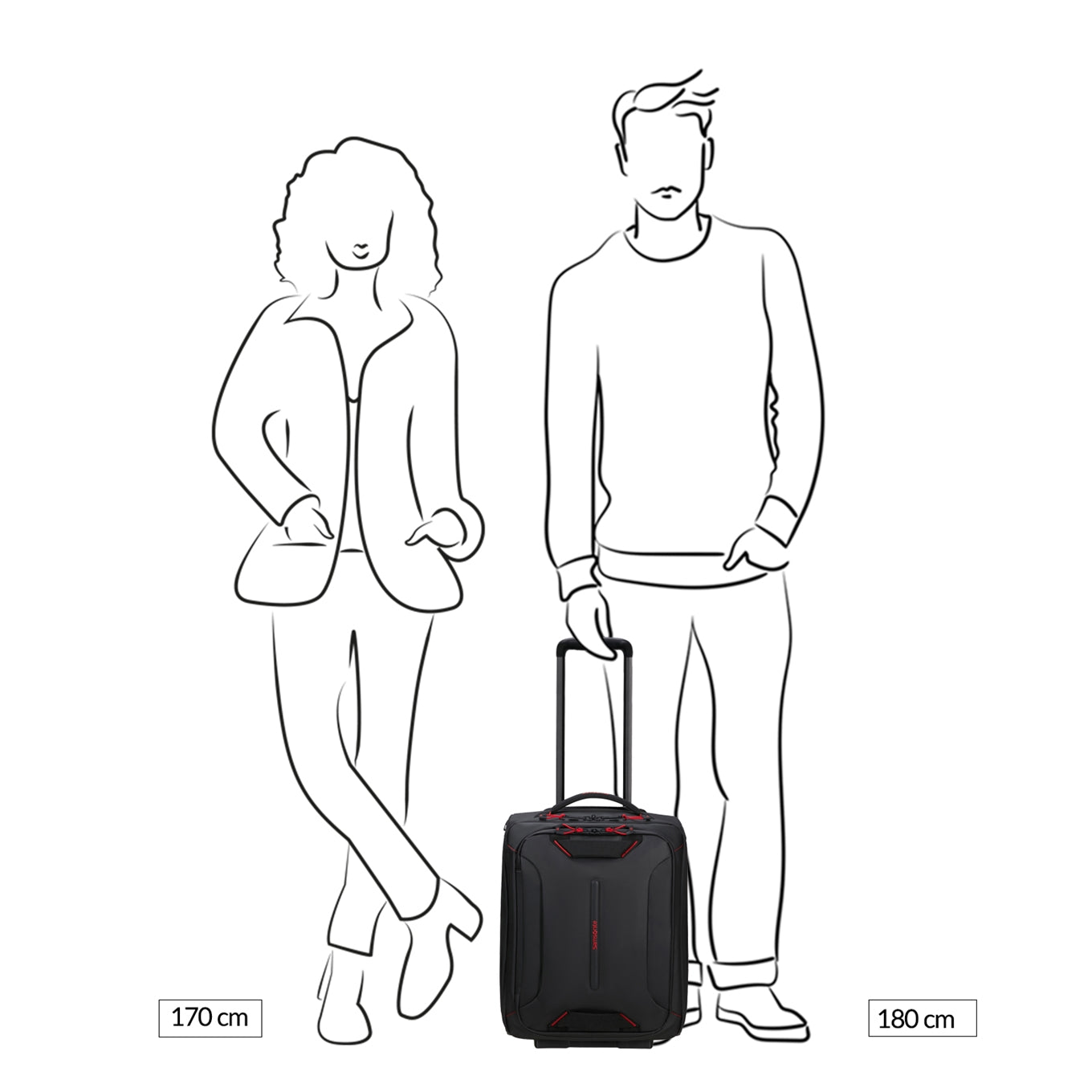 Samsonite Ecodiver Duffle/Wheels Underseater schwarz Handgepäckkoffer