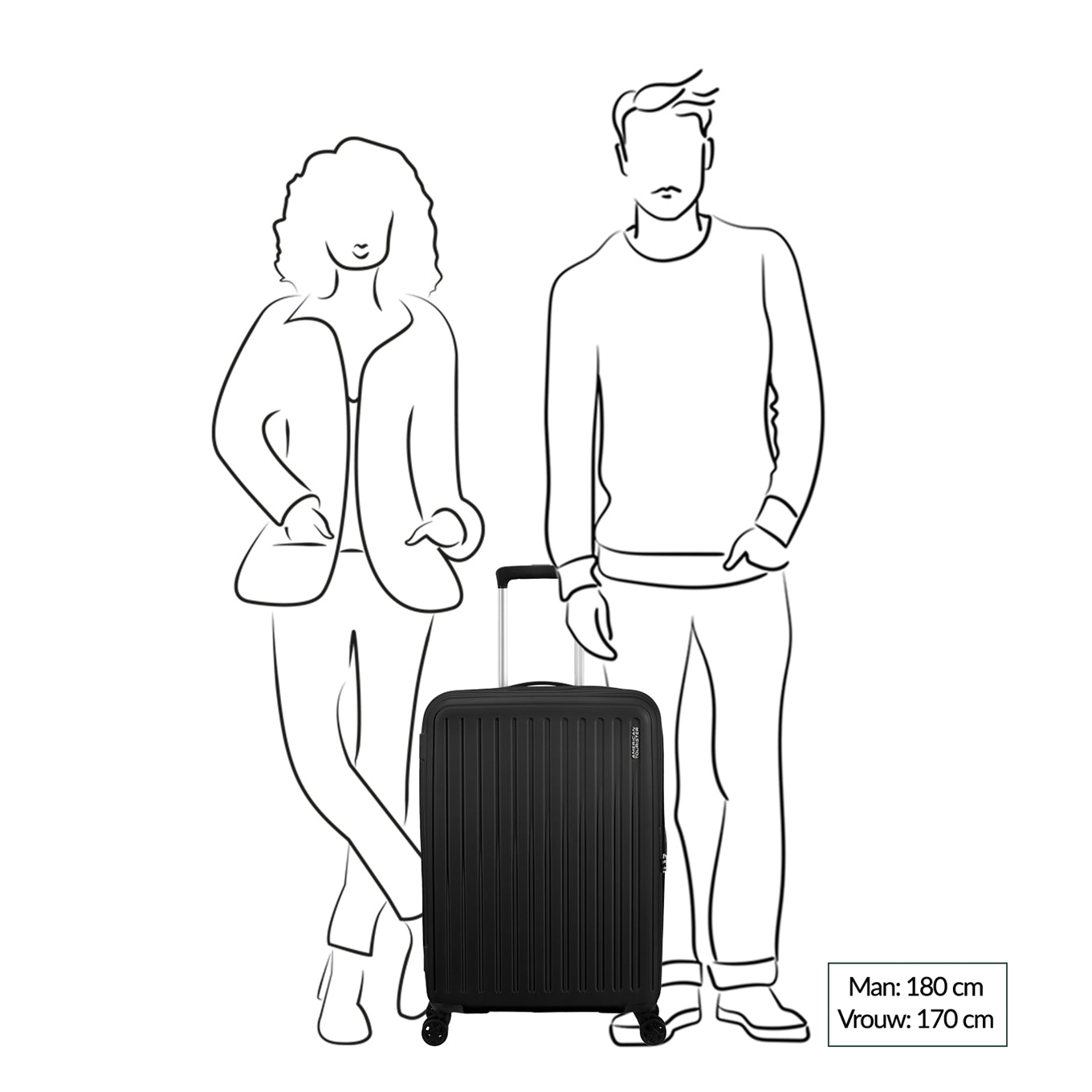 American Tourister Rejoy Spinner 68/25 TSA elektrischer gelber Hartschalenkoffer