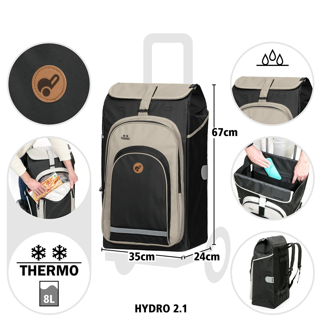 Andersen Royal Shopper Hydro 2.1 black