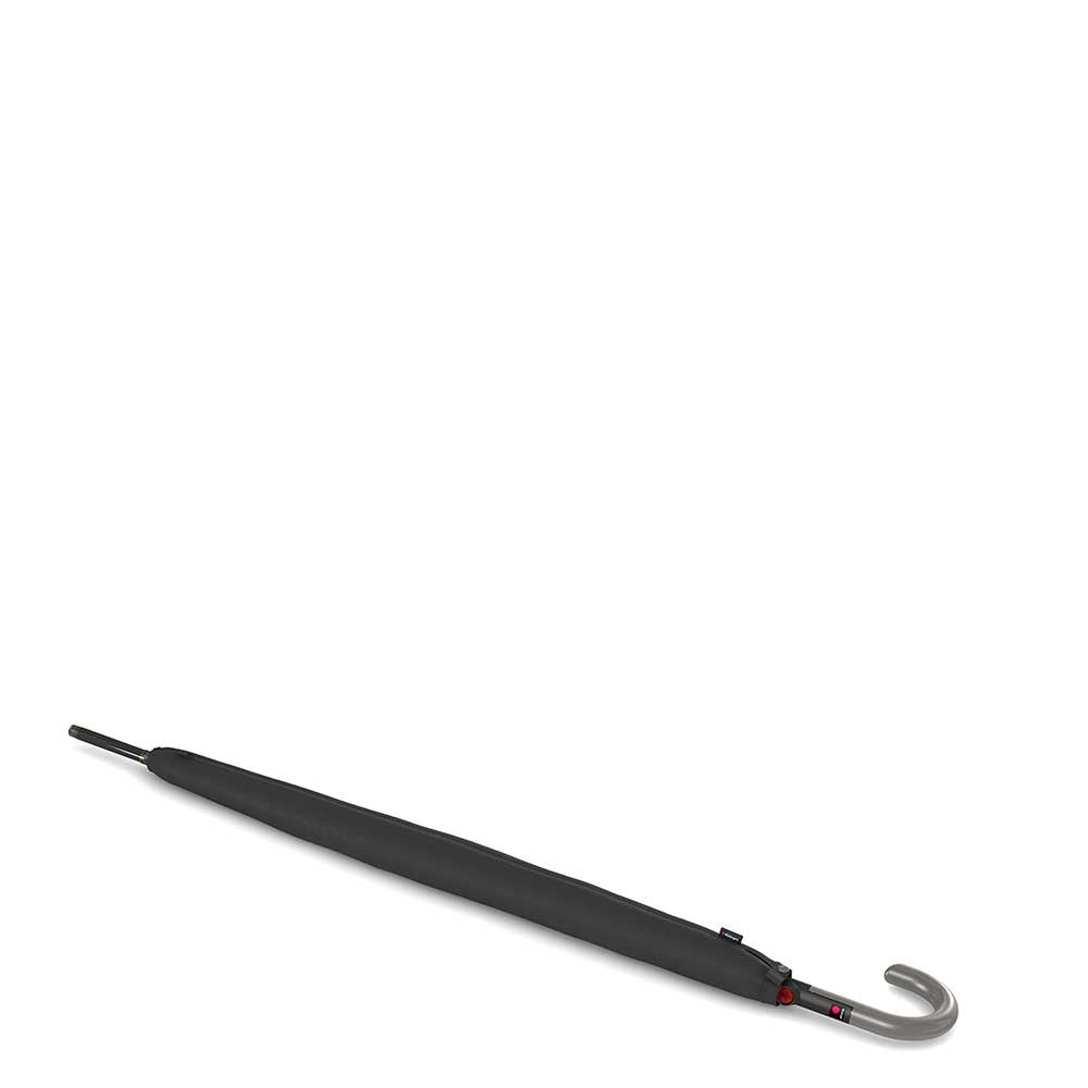Knirps T-903 Automatik-Regenschirm mit extra langem Haken, schwarz