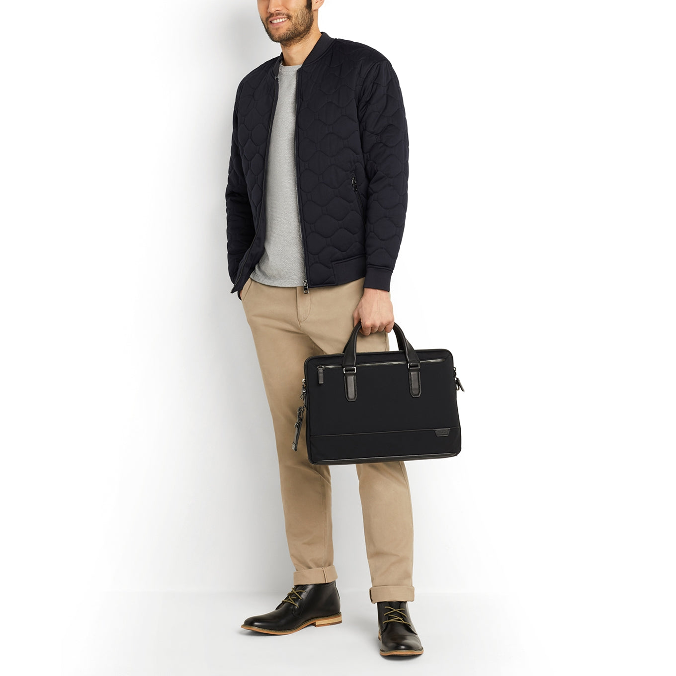 TUMI Harrison Sycamore Slim Brief dark charcoal