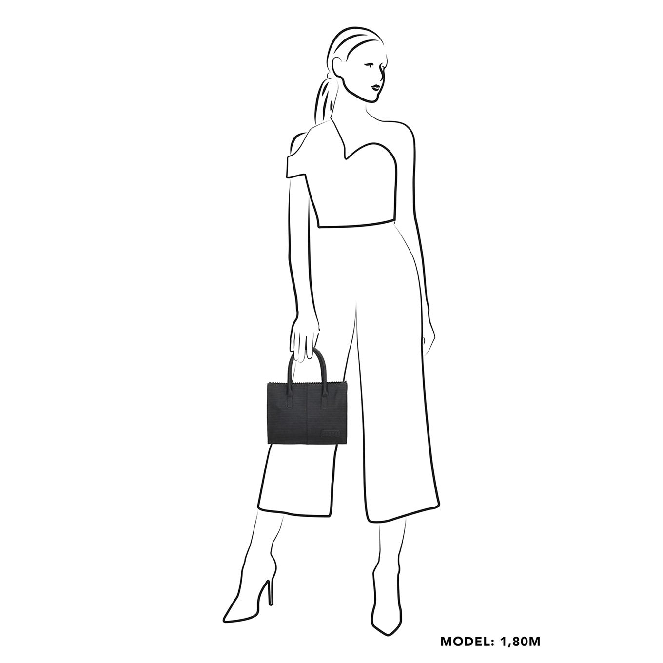 Zebra Trends Emilia Handtas zwart