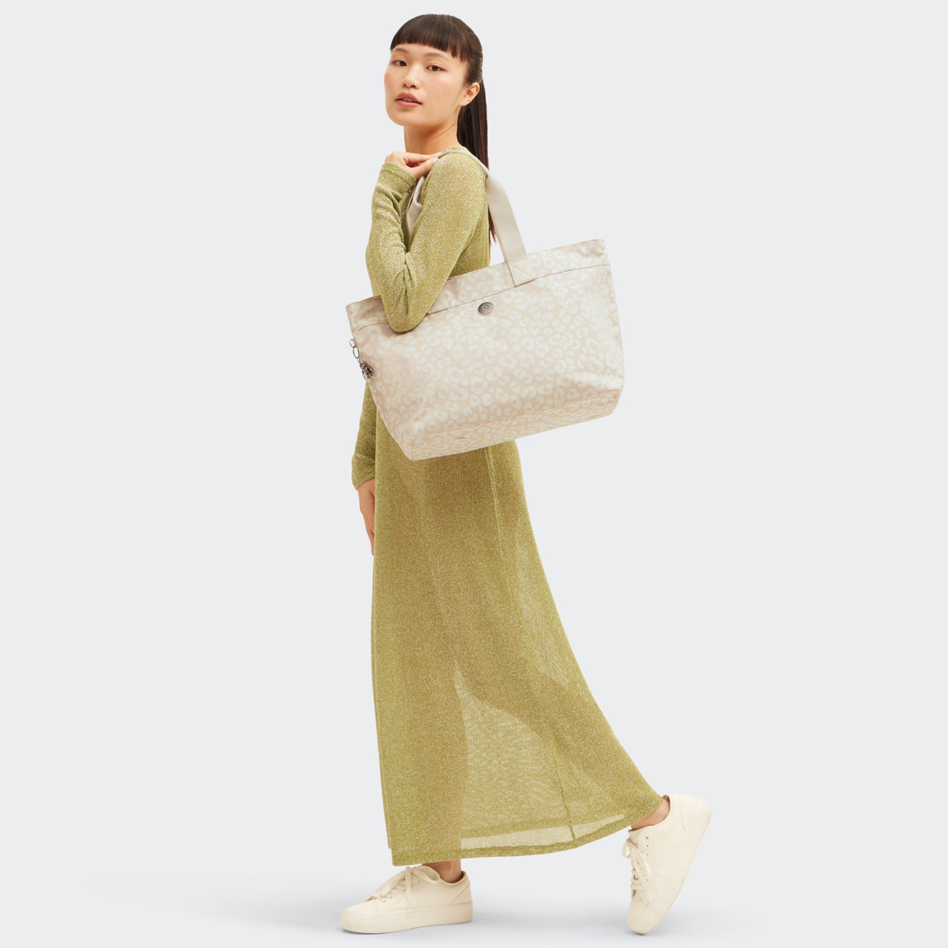 Kipling Colissa White cheetah j