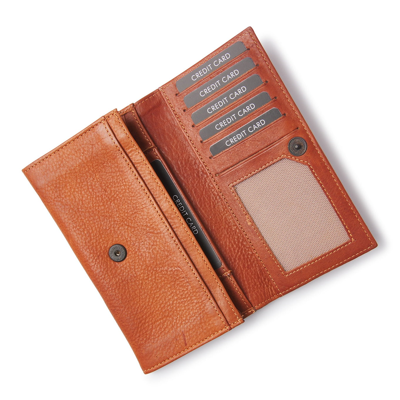 dR Amsterdam Tampa Damesportemonnee camel