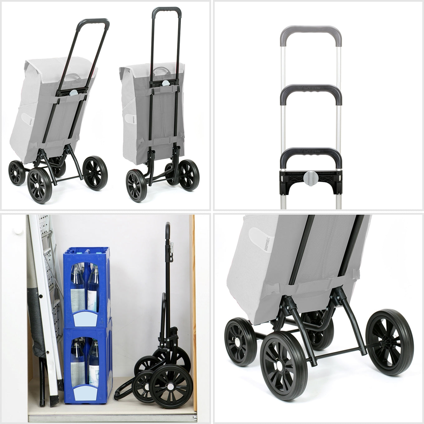 Andersen Quattro Shopper Erbo black