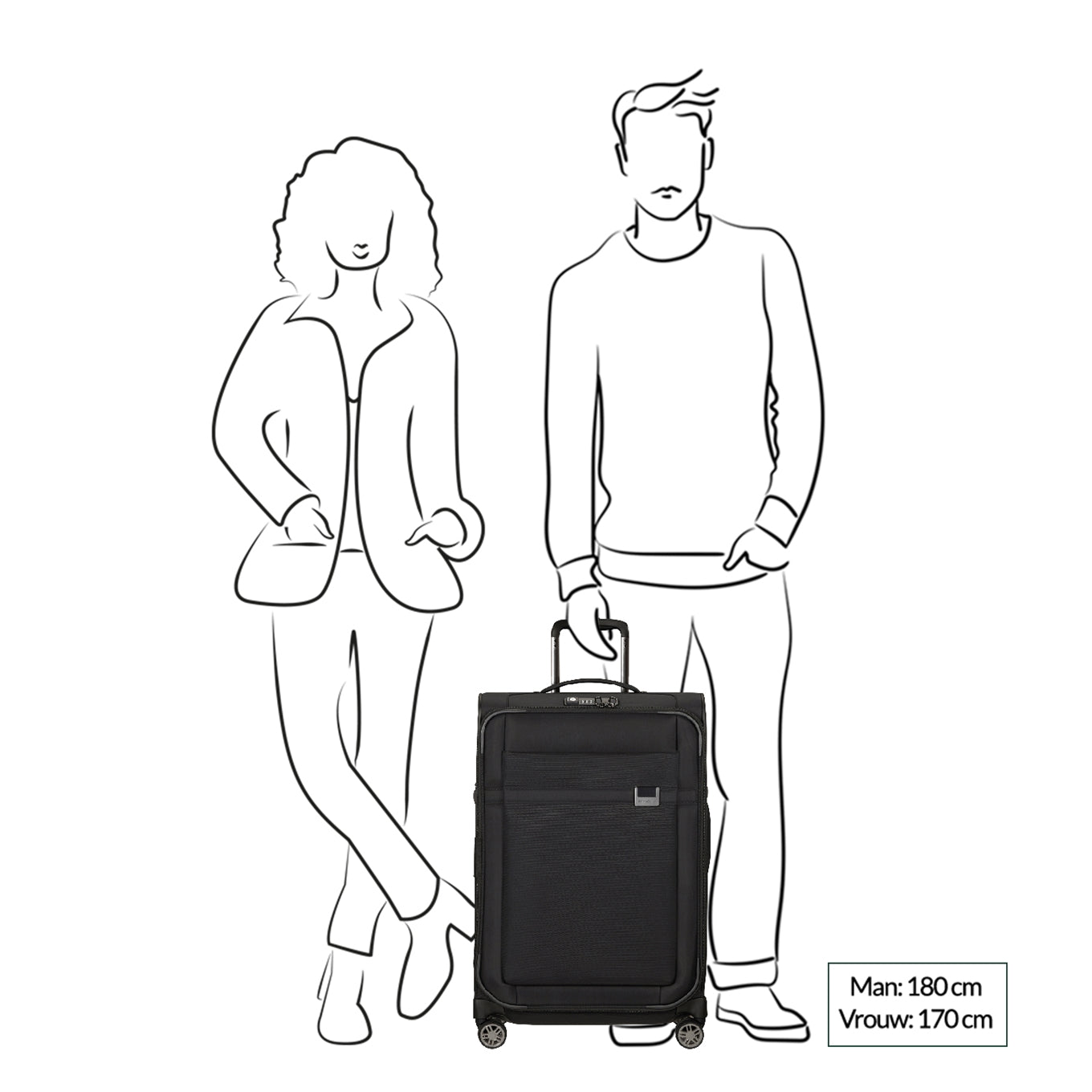 Samsonite Airea Spinner 67 Exp schwarz Softcase