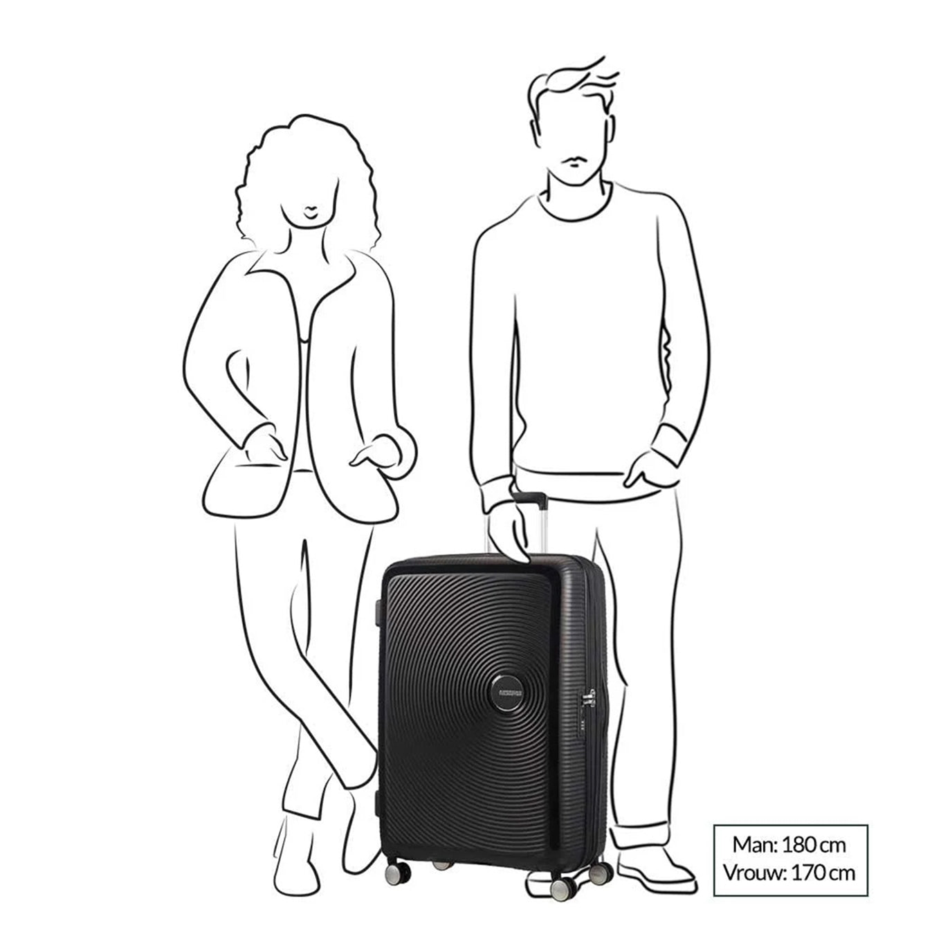 American Tourister Soundbox Spinner 77 Expandable bass black