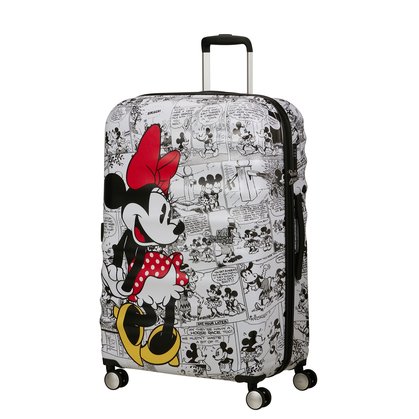 American Tourister Wavebreaker Disney Spinner 77/28 TSA Minnie Comics weißes Hartschalenetui