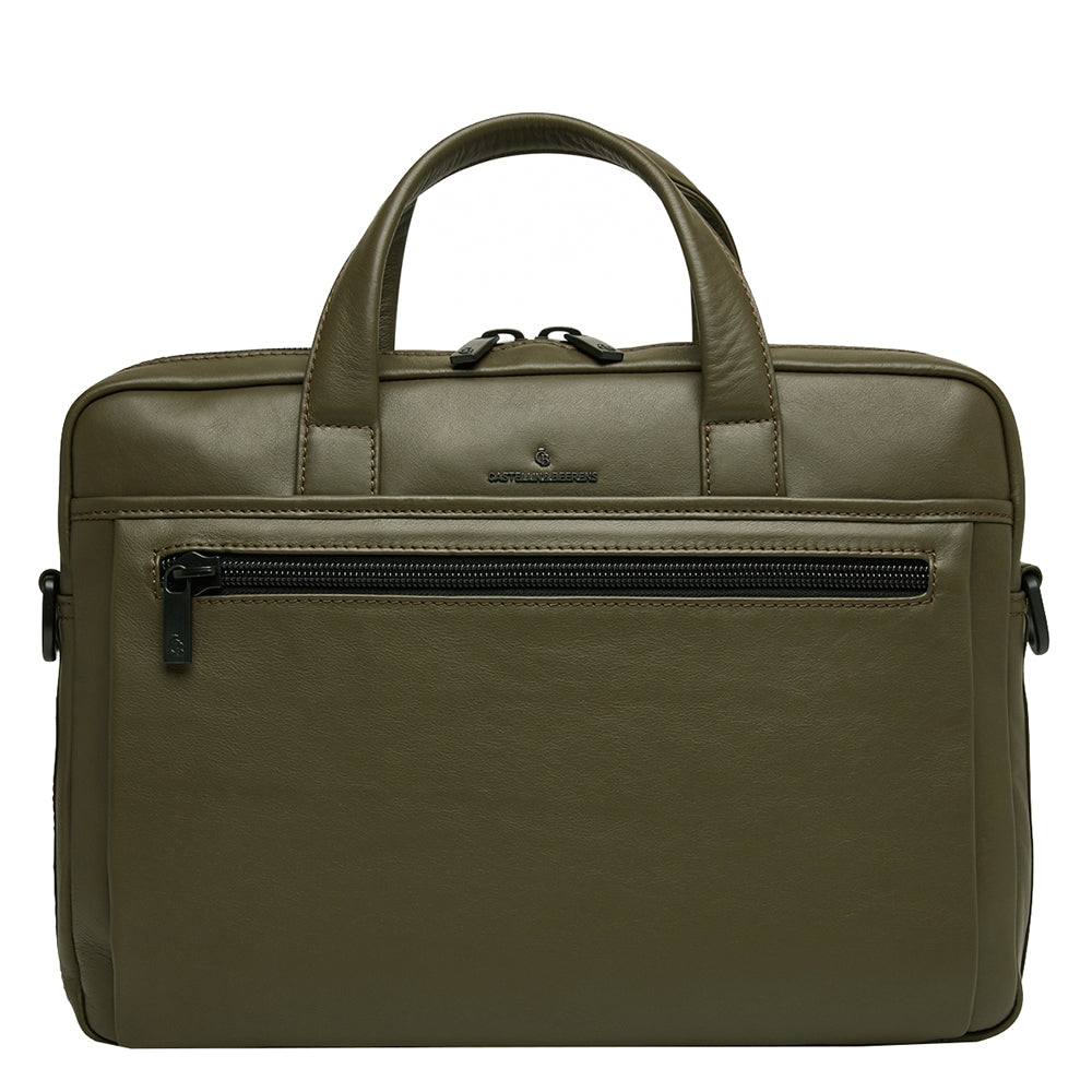 Castelijn & Beerens Nappa X Echo Laptop / Tablet Tas 15.6'' dark millitary