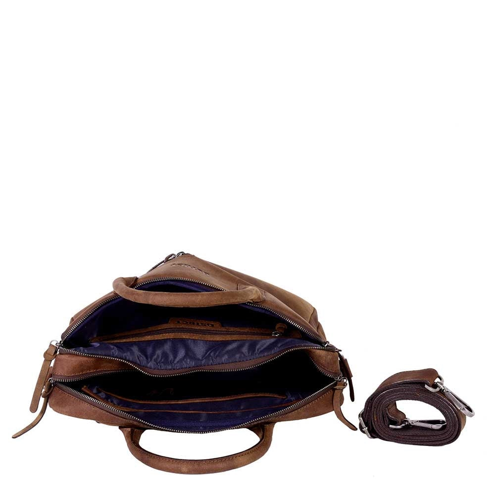 DSTRCT Wall Street Workingbag 14" brown