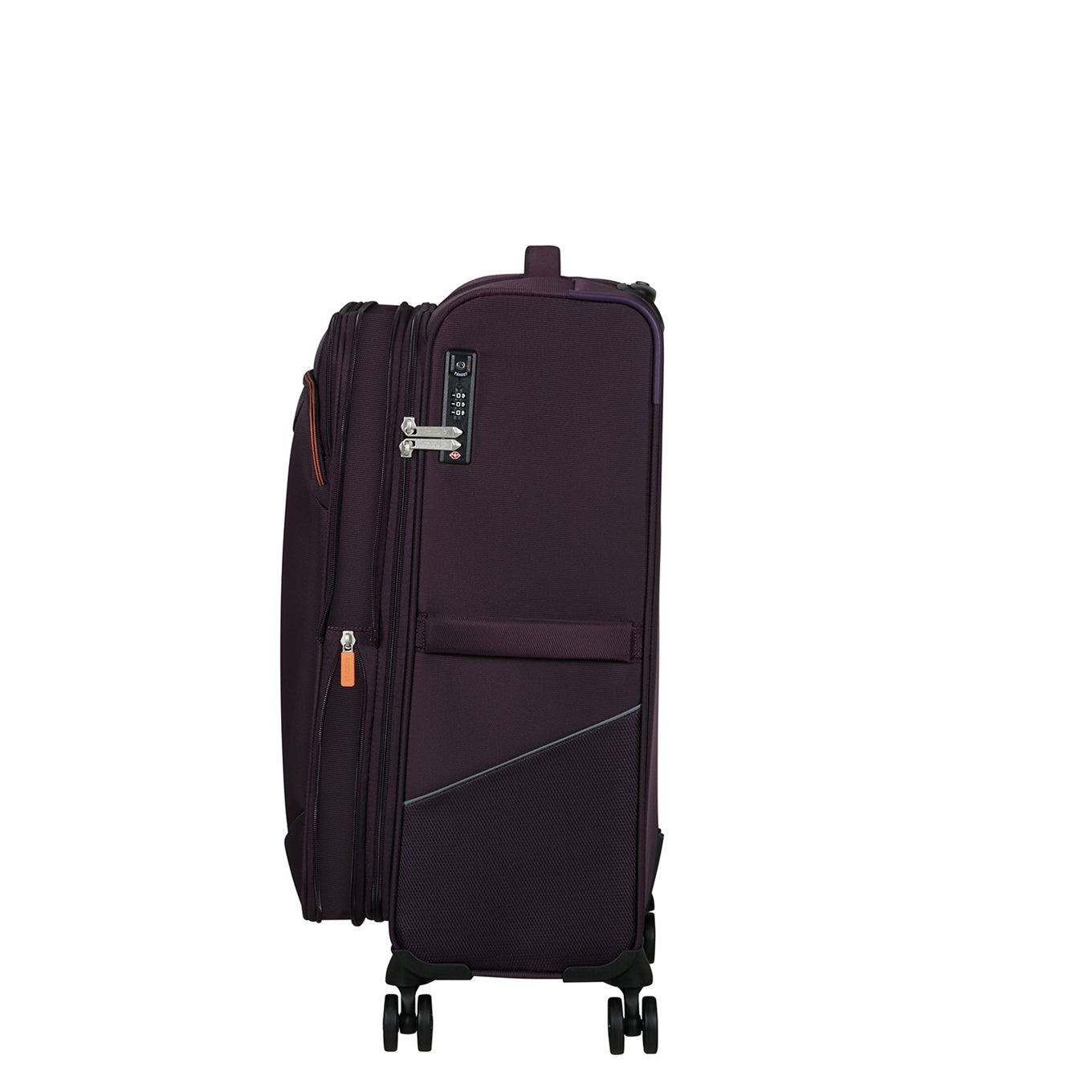 American Tourister Summerride Spinner M Exp TSA dunkler Pflaume Weicher Koffer