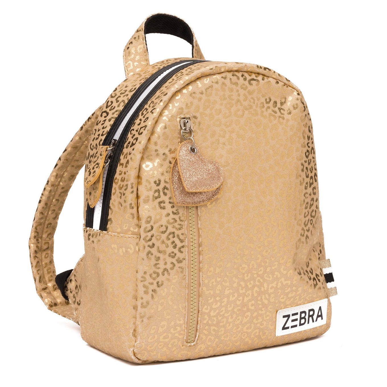 Zebra Trends Girls Rugzak S gold metallic leo