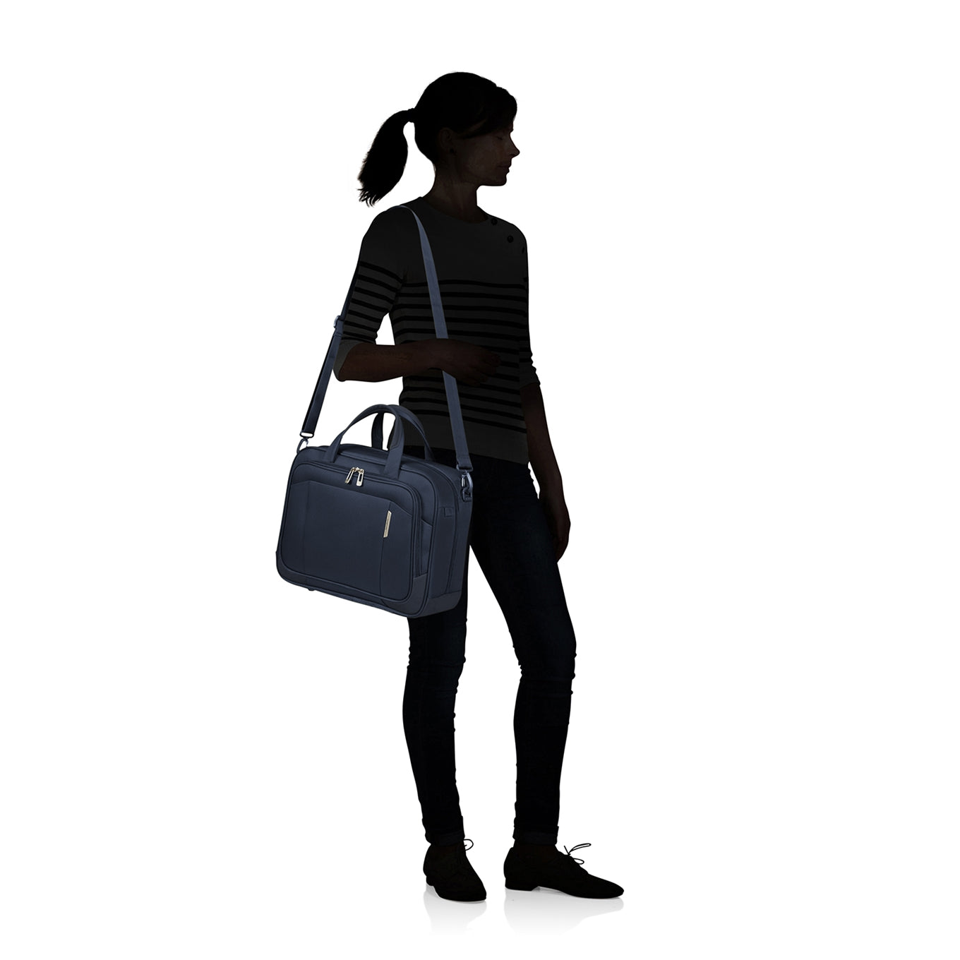 Samsonite Respark Laptop Shoulder Bag midnight blue