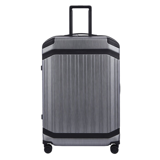 Piquadro PQ-Light Premium Big Size Spinner 75 grau-schwarzes Hartschalenetui