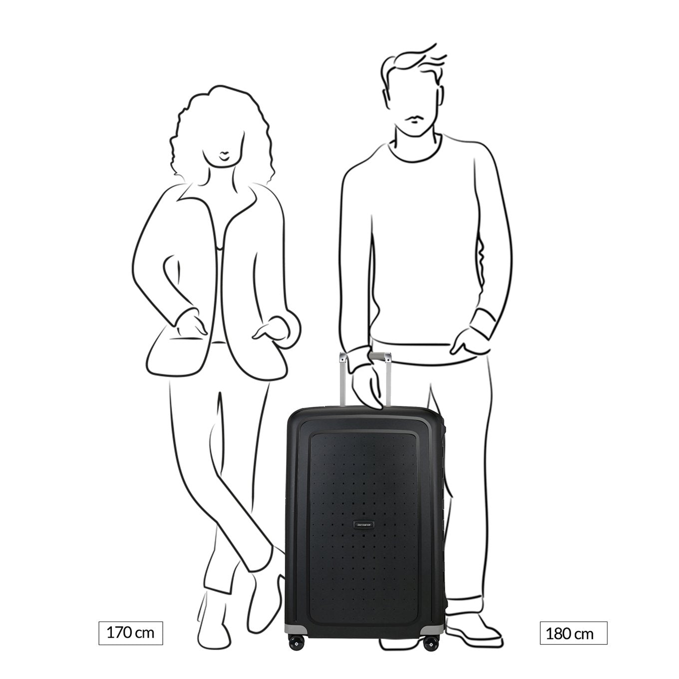 Samsonite S'Cure Spinner 75 crimson red Hartschalenkoffer