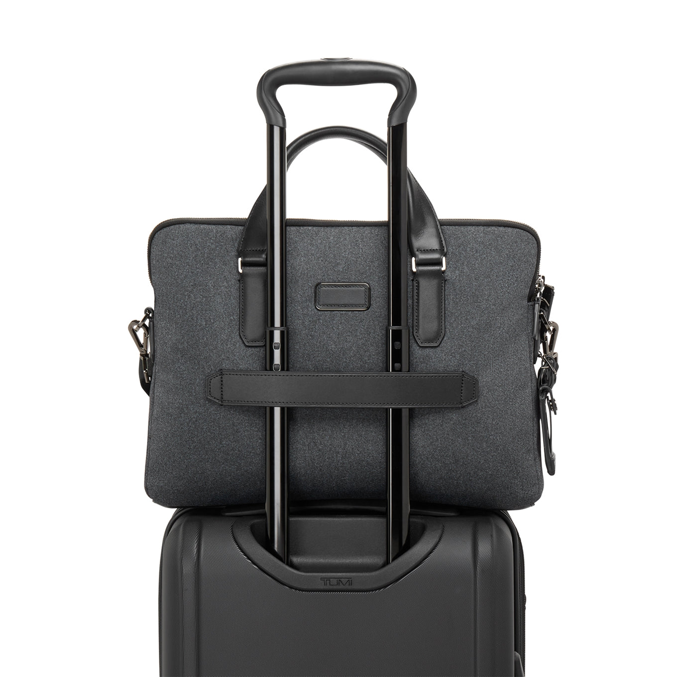 TUMI Harrison Sycamore Slim Brief dark charcoal