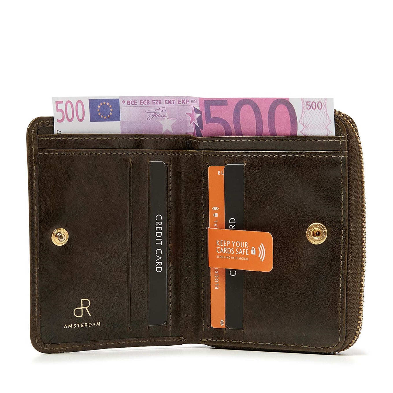 dR Amsterdam Milan Ladies Wallet 28184 green