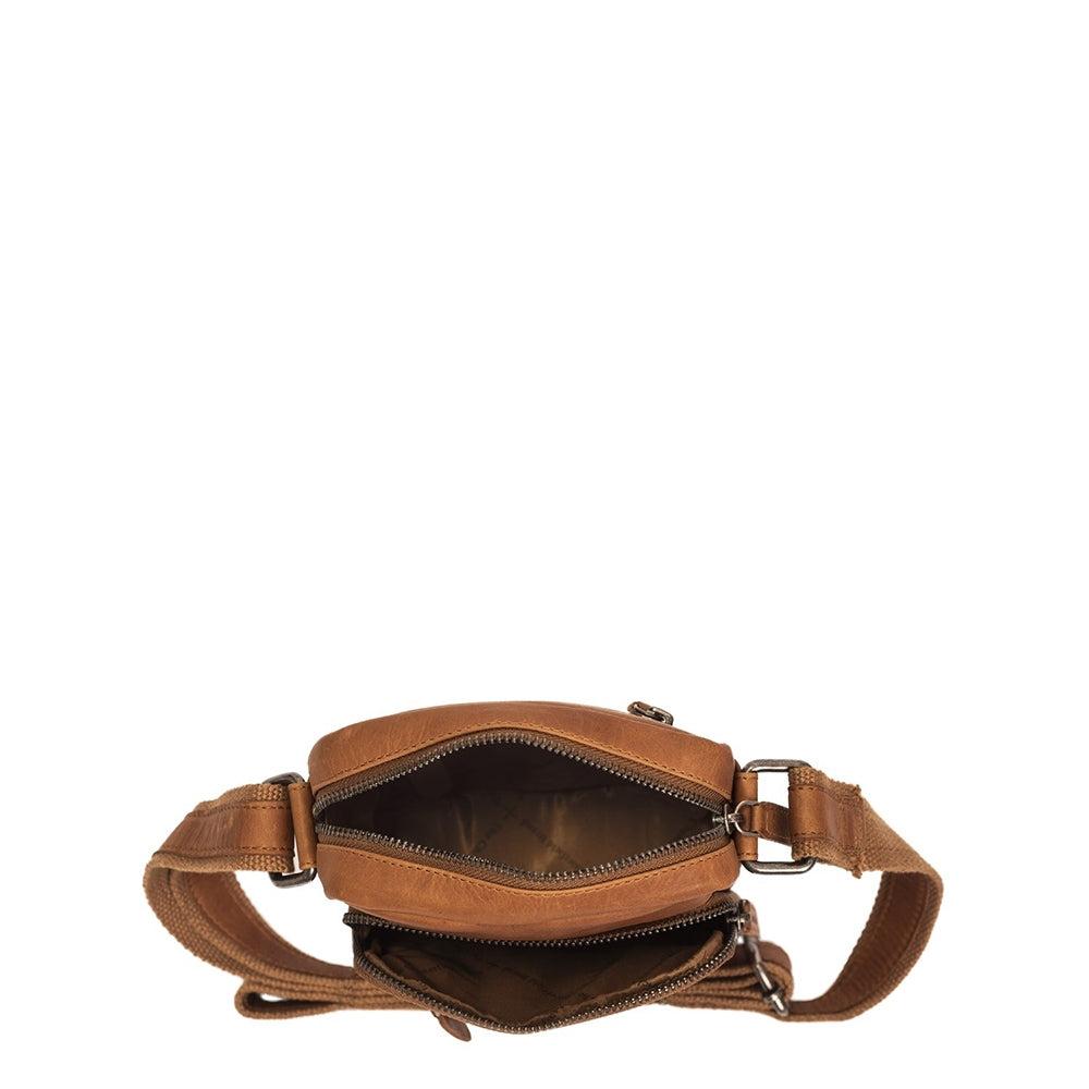 The Chesterfield Brand Bremen Schoudertas cognac
