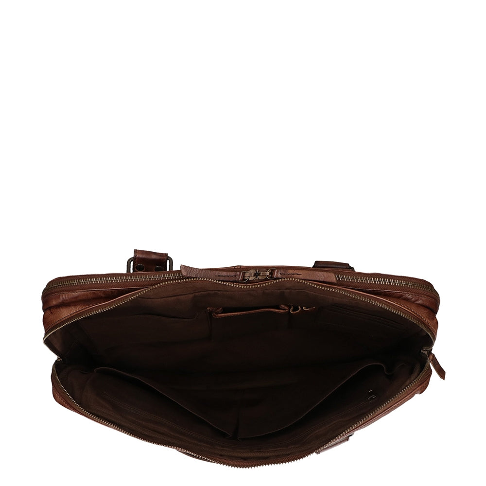 Bear Design Cow Lavato Laptoptas bruin