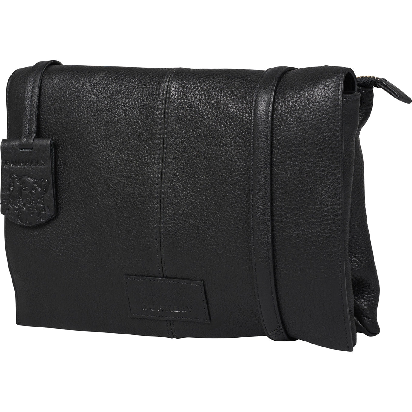 Burkely Soft Skylar Double Pocket Flap schwarze Damentasche