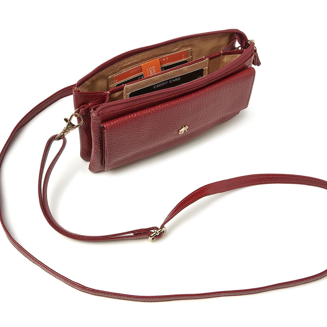 dR Amsterdam Momentum Shoulderbag / Clutch tango red