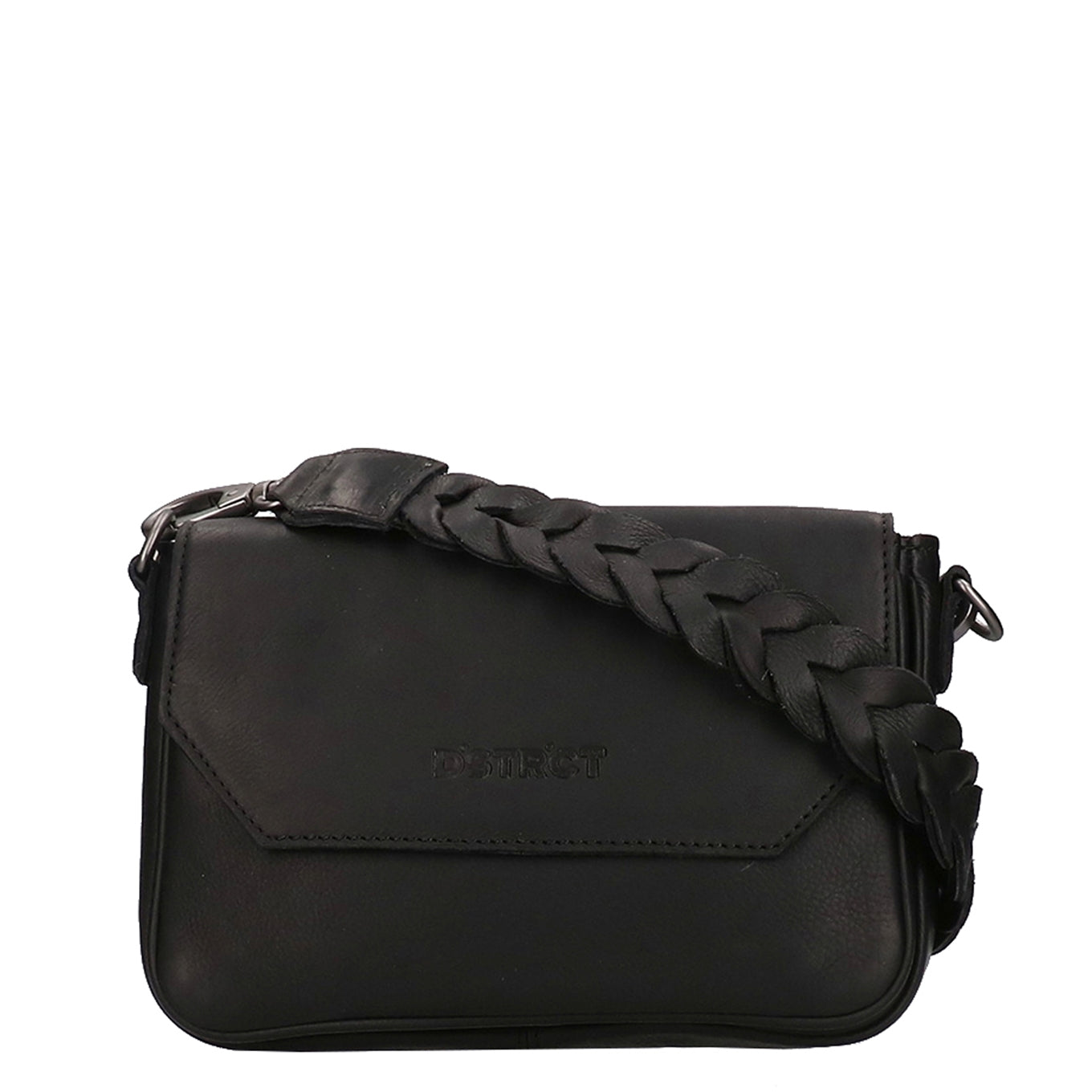 DSTRCT Preston Park Shoulder Bag Flap Bag M schwarz Damentasche