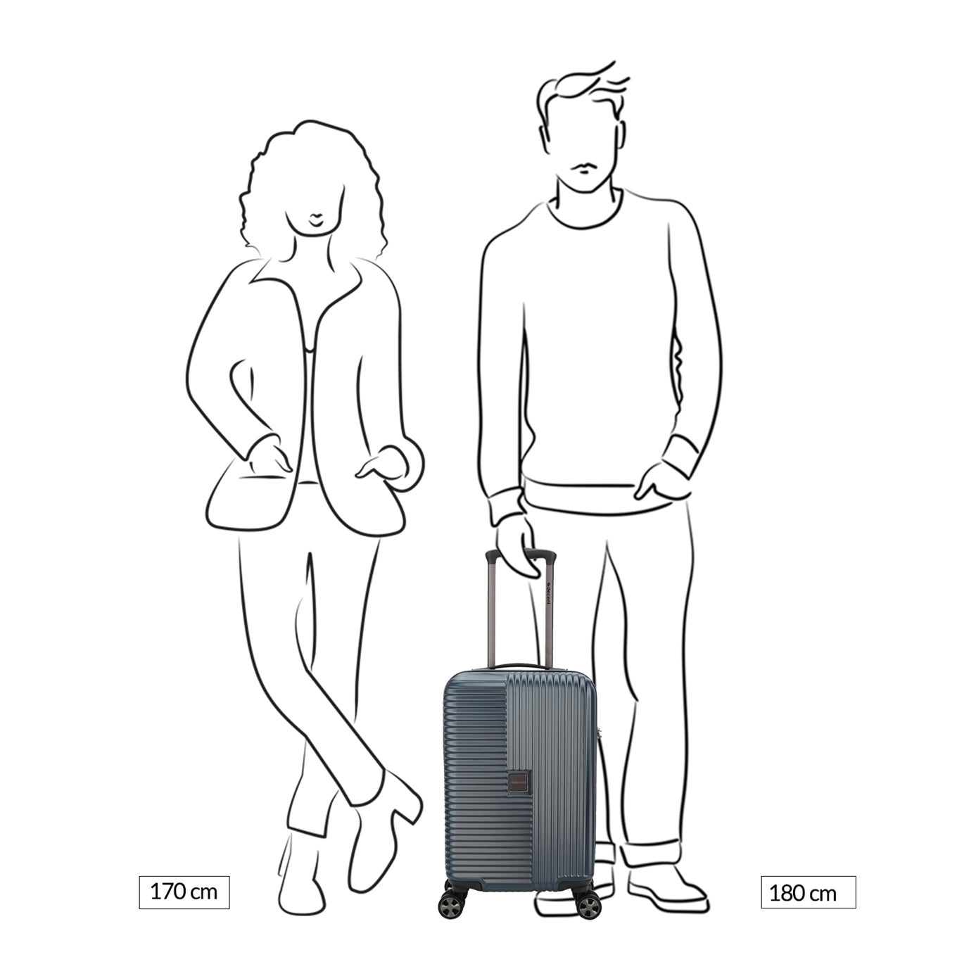 Decent Tourister Cabin Trolley 55/35 grey
