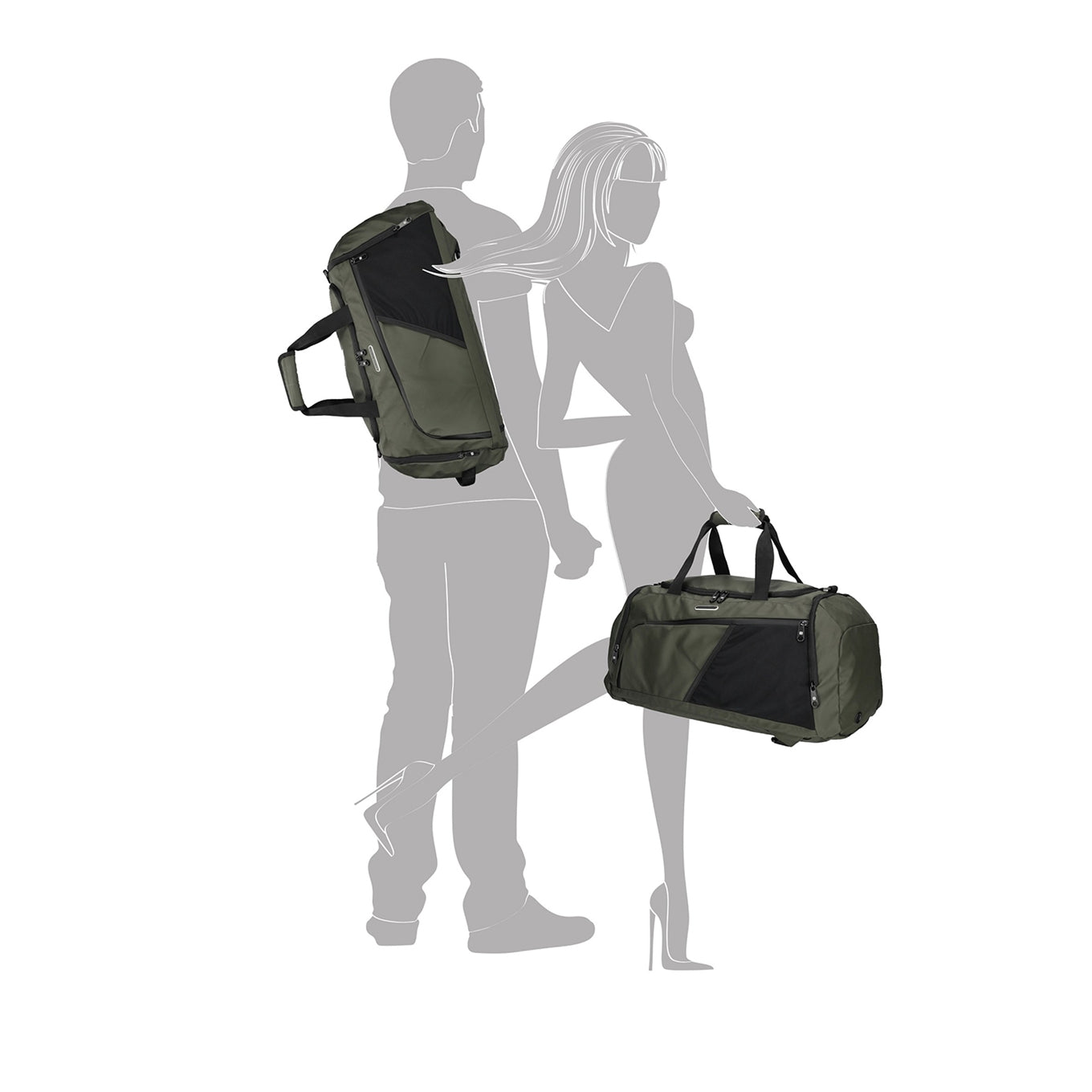 Enrico Benetti Northern Backpack / Travel Bag olive