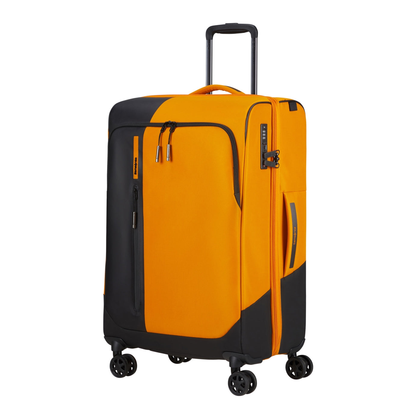 Samsonite BIZ2GO TRVL Spinner 66 DF Erweiterbares strahlend gelbes Softcase