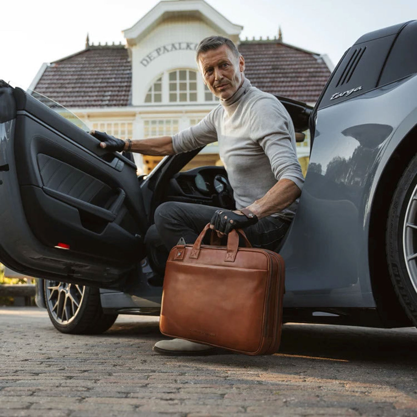 The Chesterfield Brand Iseo Laptop bag cognac