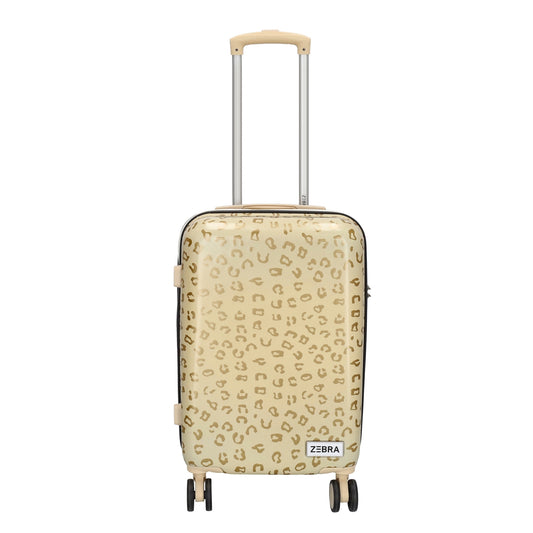 Zebra Trends Animal Travel Cabin Trolley Panther Gold Hartschalenkoffer