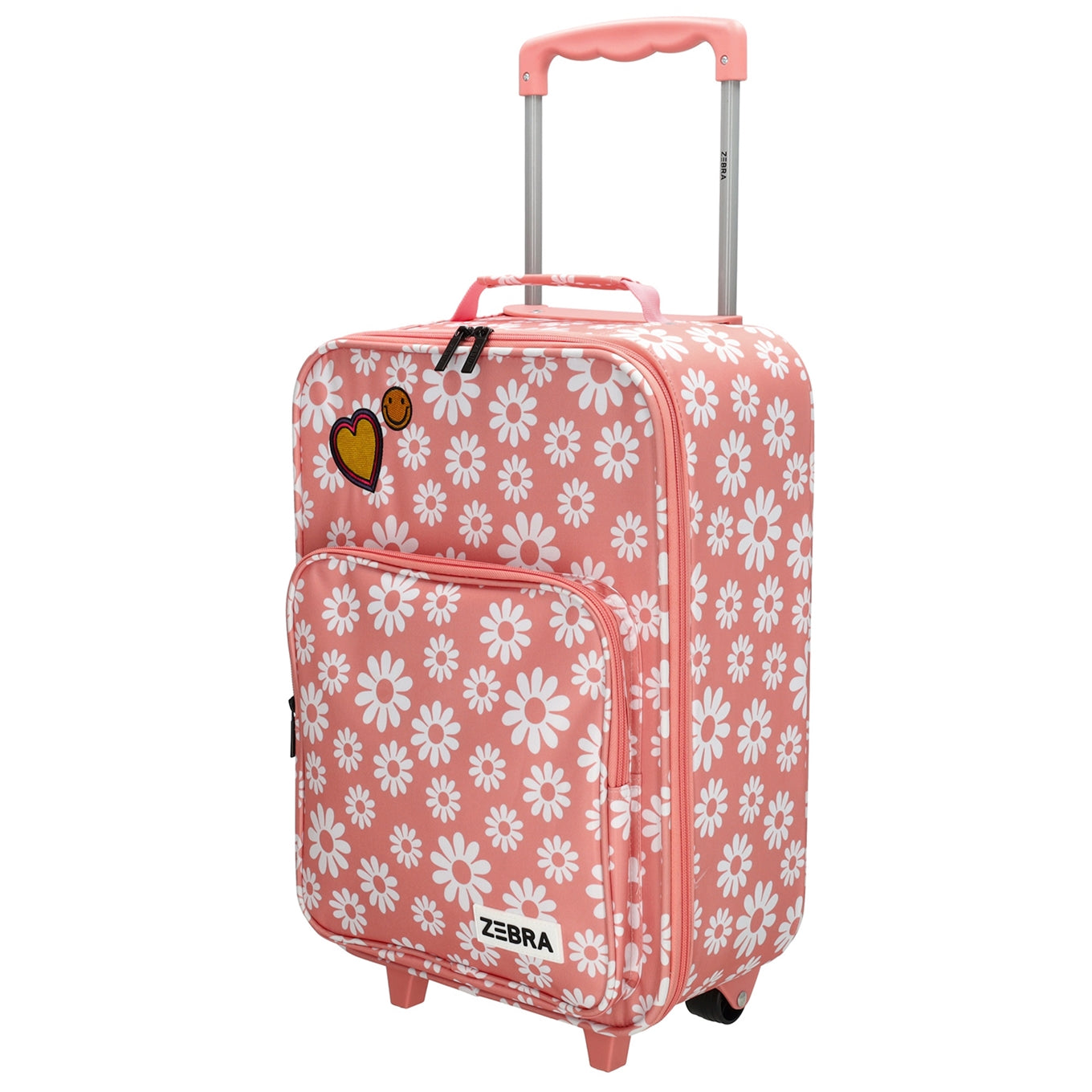 Zebra Trends Trolley Adventure flower pink Soft suitcase