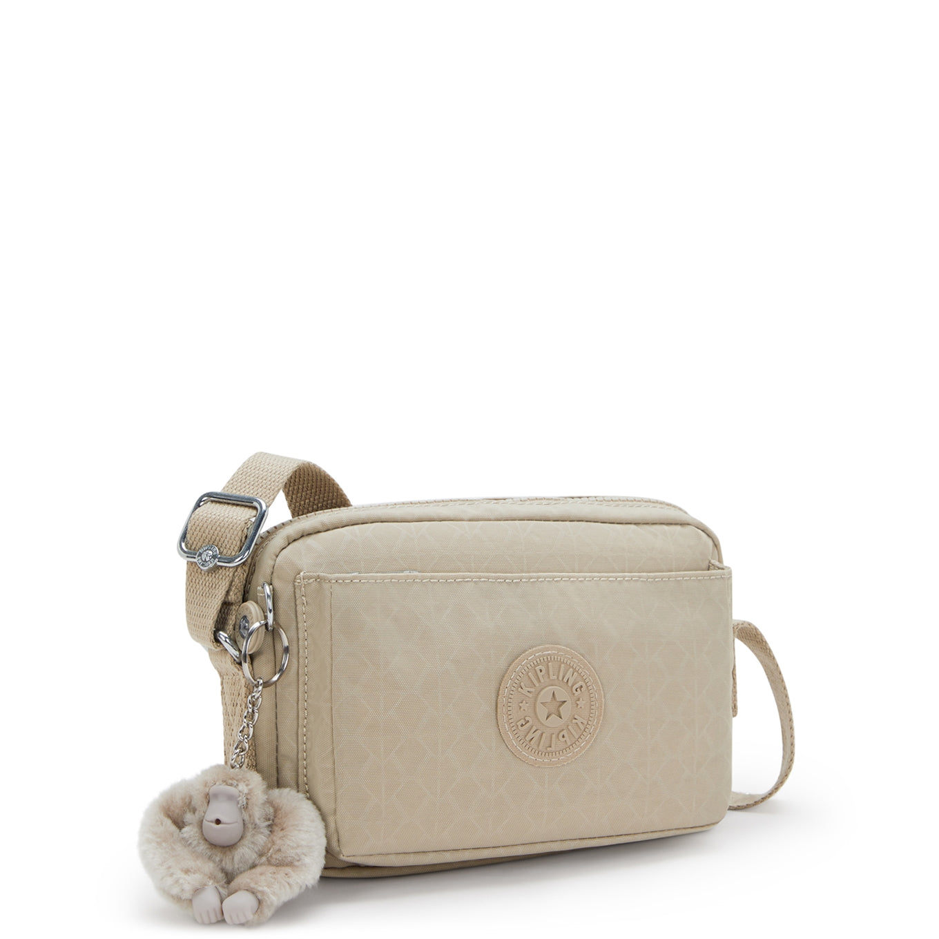 Kipling Abanu sign beige emb Women's bag