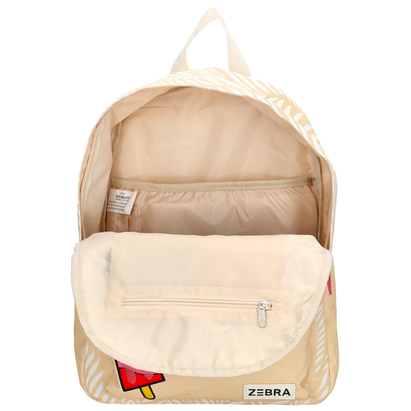 Zebra Trends Kids Backpack beige