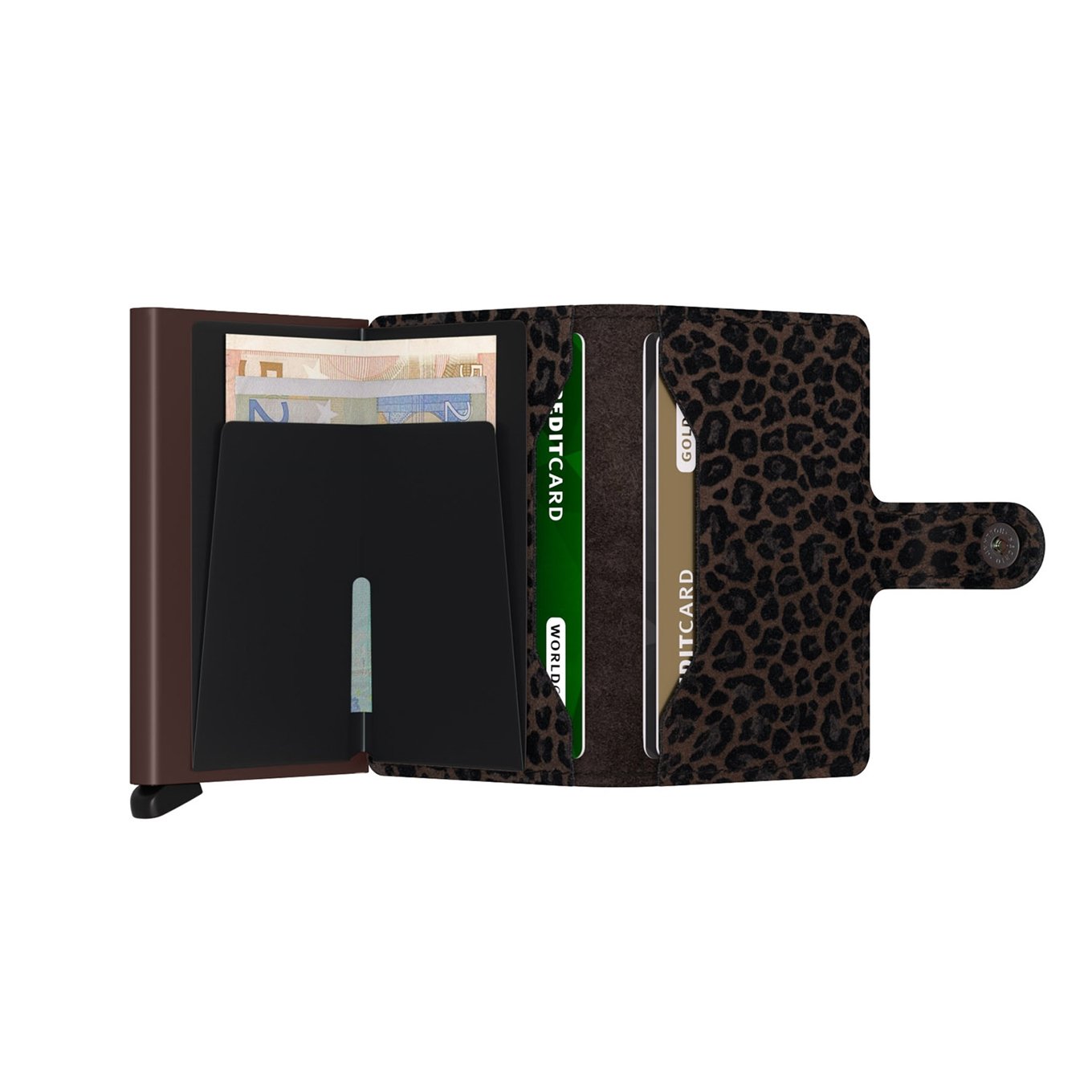 Secrid Miniwallet Wallet Leo braun Damenbrieftasche
